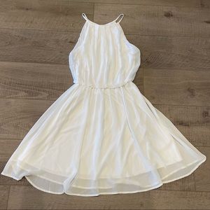Lush White Chiffon Dress